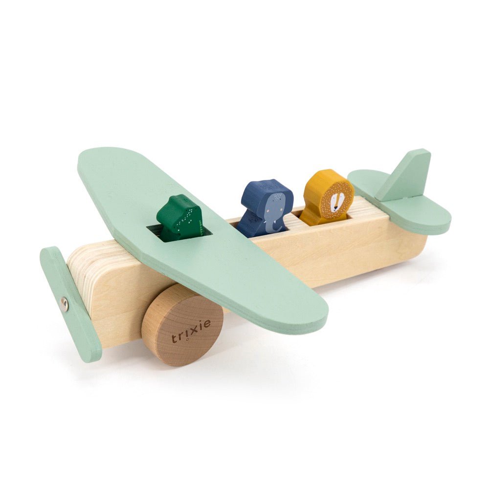 Trixie: Wooden Animal Airplane - Acorn & Pip_Trixie