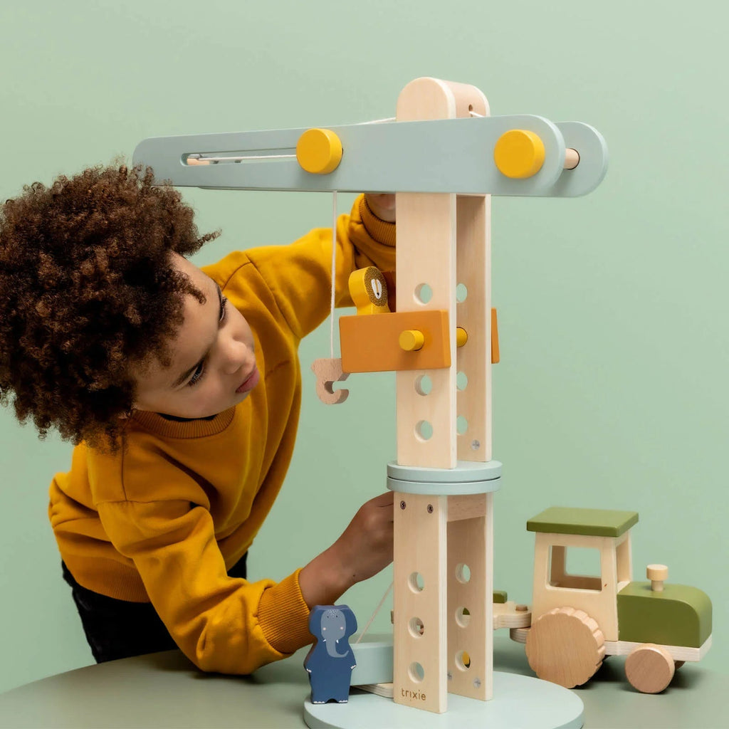 Trixie: Wooden construction crane - Acorn & Pip_Trixie