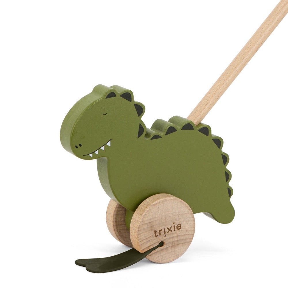 Trixie: Wooden push along toy - Mr. Dino - Acorn & Pip_Trixie