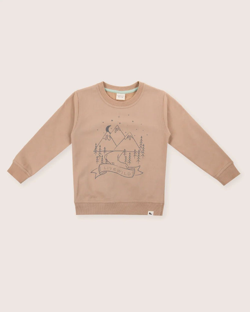 Turtledove London: Mountain Scene Motif Sweatshirt - Acorn & Pip_Turtledove London