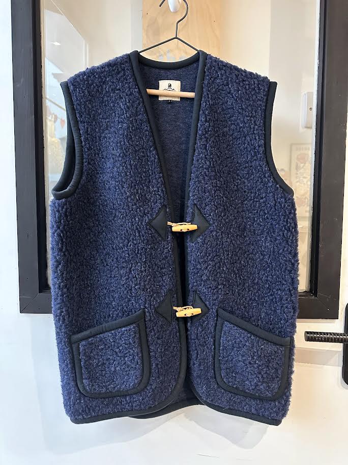 Vest: Adult Yoko Wool Aspen Windbreaker Vest – Navy Blue - Acorn & Pip_Yoko Wool