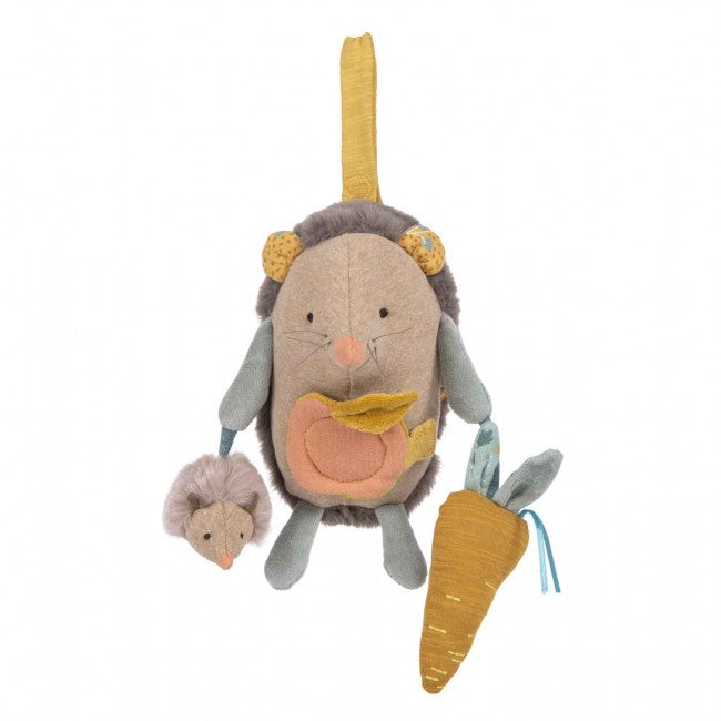 Moulin Roty: Activity Toy Hedgehog - Trois Petits Lapins - Gifts for New Baby's at Acorn & PIp