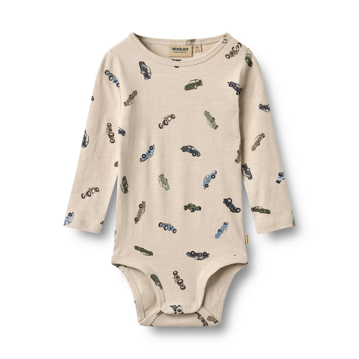 Wheat Body L/S Freddie in Cars print