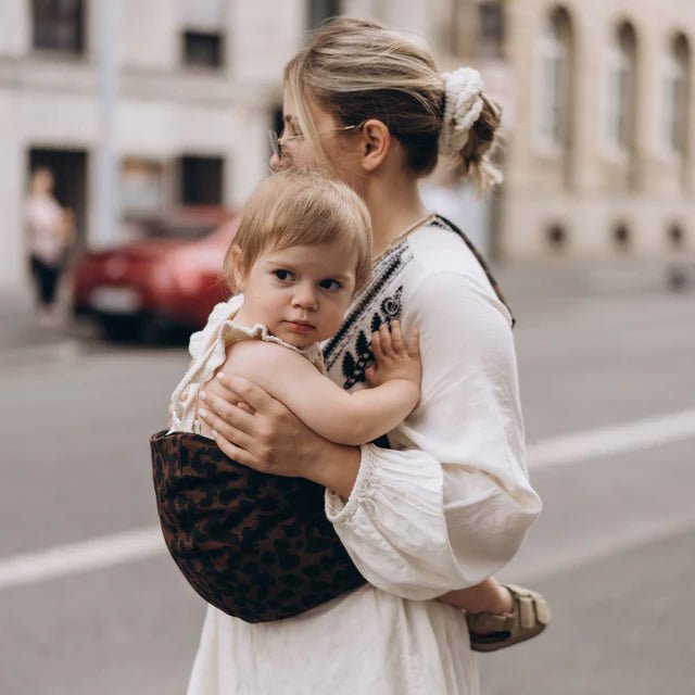 Wildride: Toddler Carrier Leopard Print Brown - Acorn & Pip_Wildride