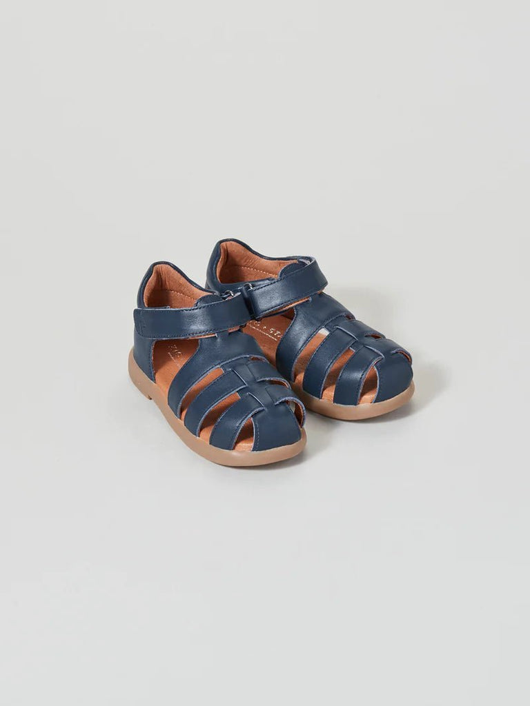 Zig + Star: Cosmic Closed Toe Kids Sandals - Navy - Acorn & Pip_Zig + Star