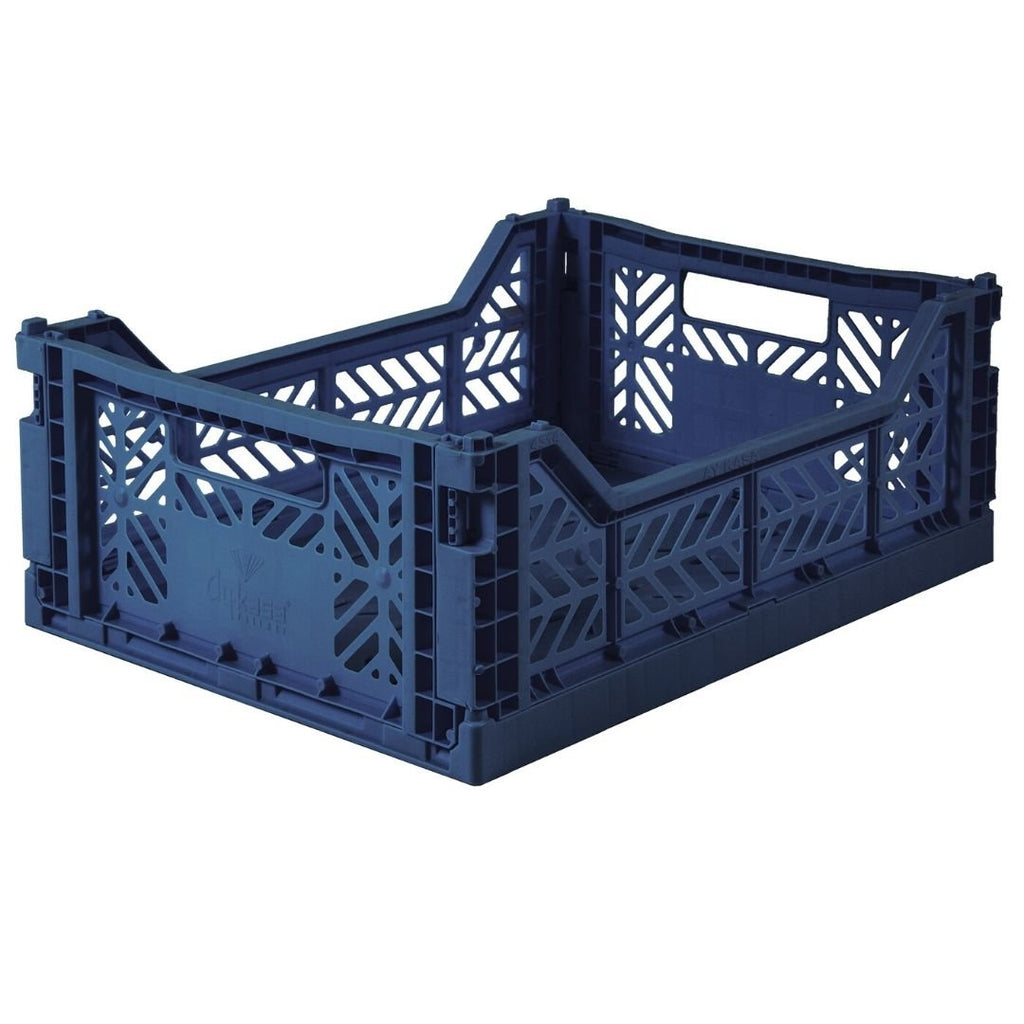 Aykasa - Medium Folding Storage Crate: Navy - Acorn & Pip_Aykasa