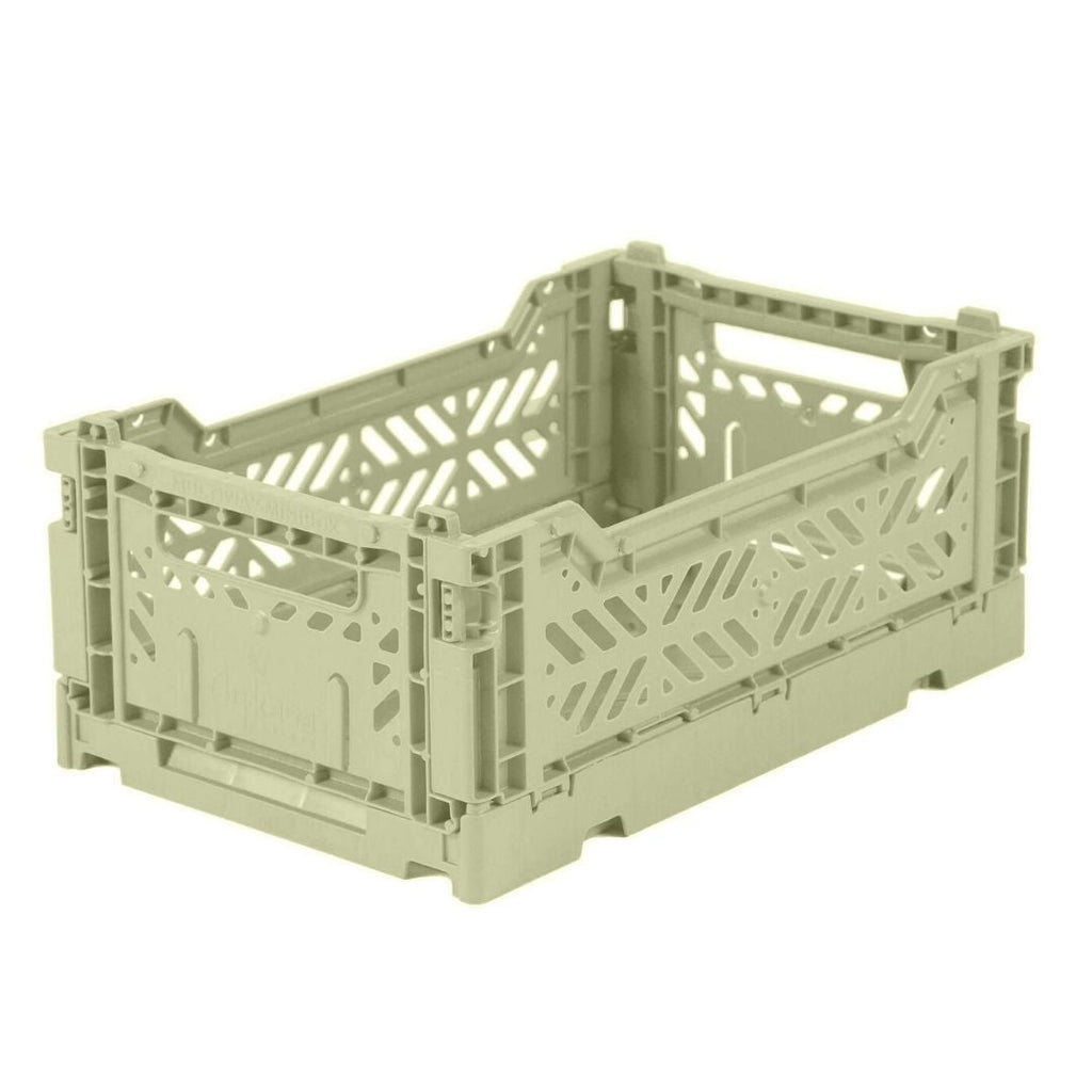 Aykasa - Small Folding Storage Crate: Lime Cream - Acorn & Pip_Aykasa