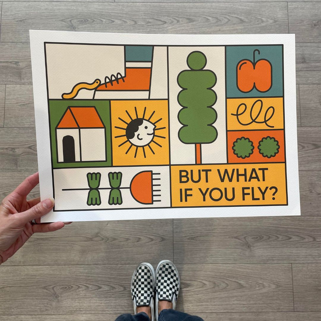 But What If You Fly - A4 Print - Acorn & Pip_Acorn & Pip
