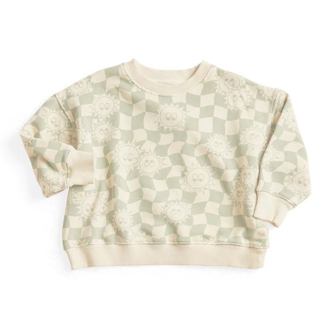 Claude & Co: Check Sunshine Sweater - Sage - Acorn & Pip_Claude & Co