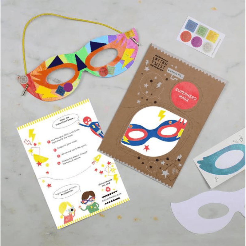 Cotton Twist: Make Your Own Superhero Mask - Acorn & Pip_Cotton Twist