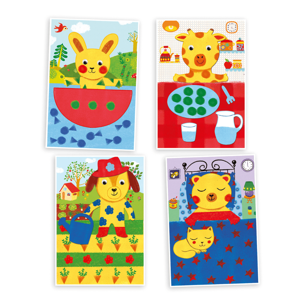 Djeco: Sponge Painting - Cuddly Toy - Acorn & Pip_Djeco