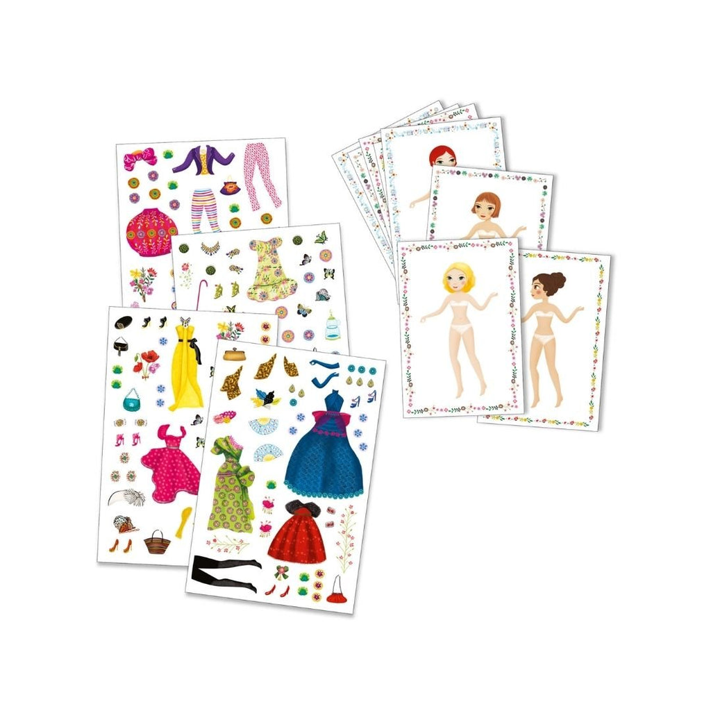 Djeco: Stickers & Paper Dolls - Massive Fashion - Acorn & Pip_Djeco