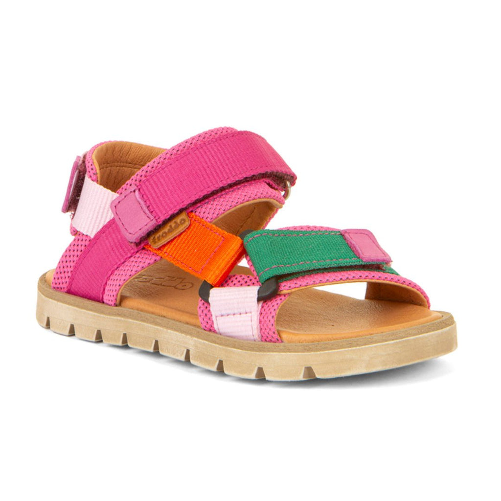 Froddo: KE Flash Adjustable Velcro Girls Summer Sandals - Pink Leather - Acorn & Pip_Froddo