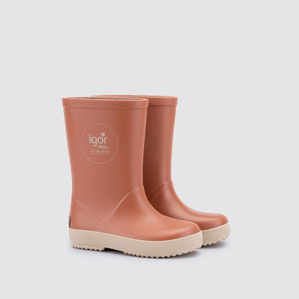 Igor: Splash Kids Rain Boots - Beige / Teja - Acorn & Pip_Igor