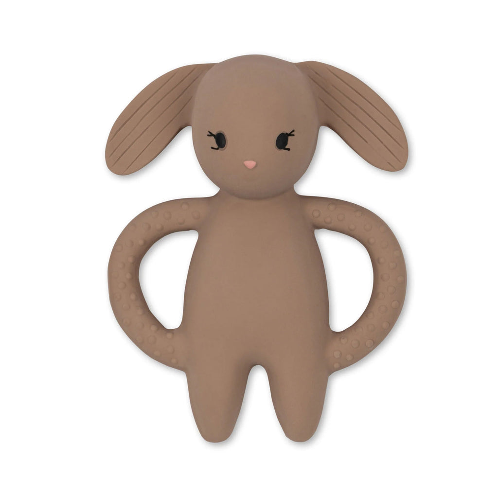 Konges Sløjd: Baby Rubber Teether Toy - Rabbit - Blush - Acorn & Pip_Konges Sløjd
