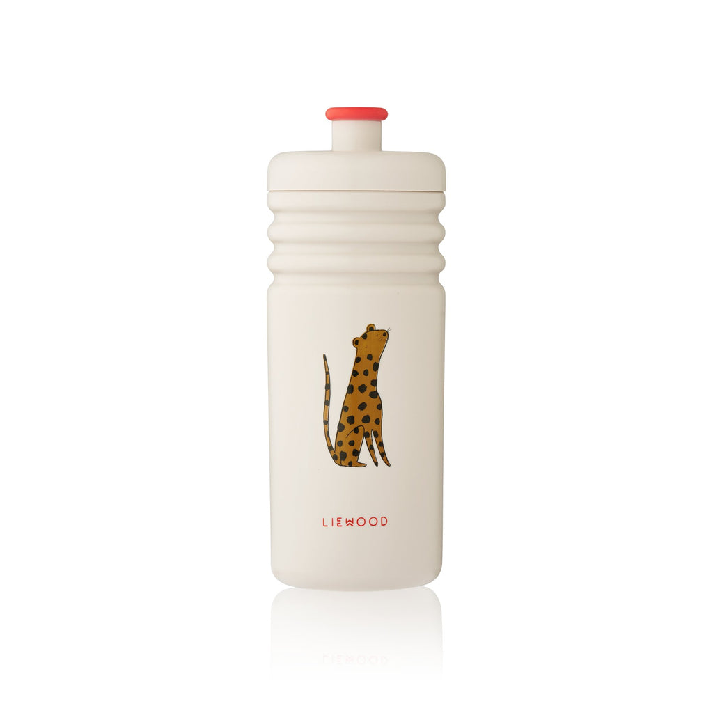 Liewood: Lionel Kid's Water Bottle 430ml - Leopard - Acorn & Pip_Liewood