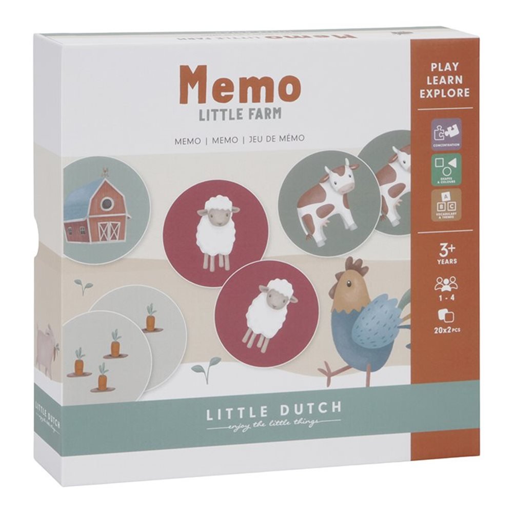Little Dutch: Kids Memory Game - Little Farm - Acorn & Pip_Little Dutch