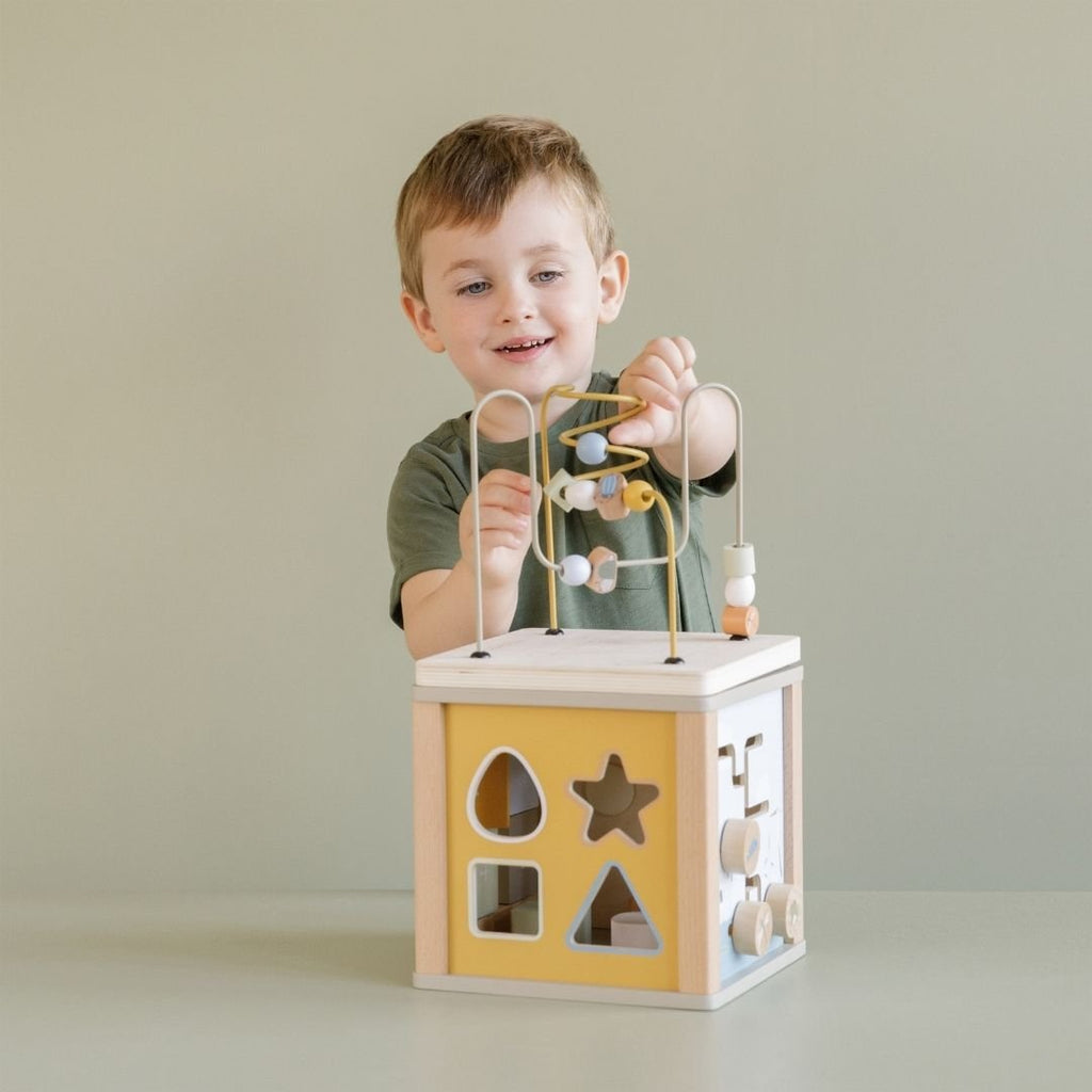 Little Dutch: Wooden Activity Cube - Little Goose - Acorn & Pip_Little Dutch