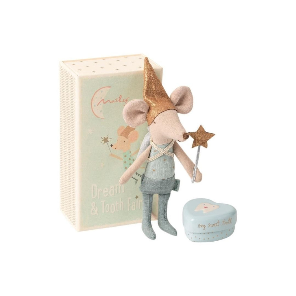 Maileg: Tooth Fairy - Big Brother Mouse With Metal Box - Acorn & Pip_Maileg