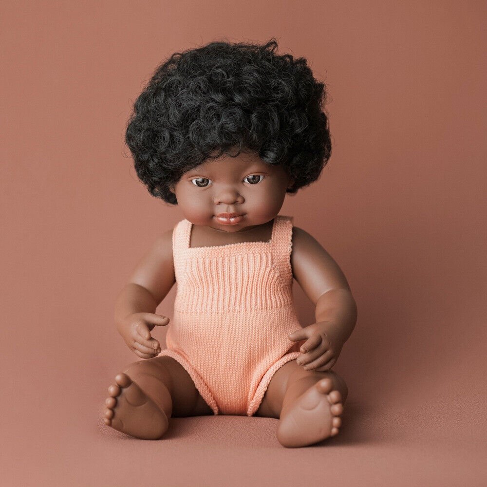 Miniland: Baby Doll - Girl B With Hair (38cm) - Acorn & Pip_Miniland