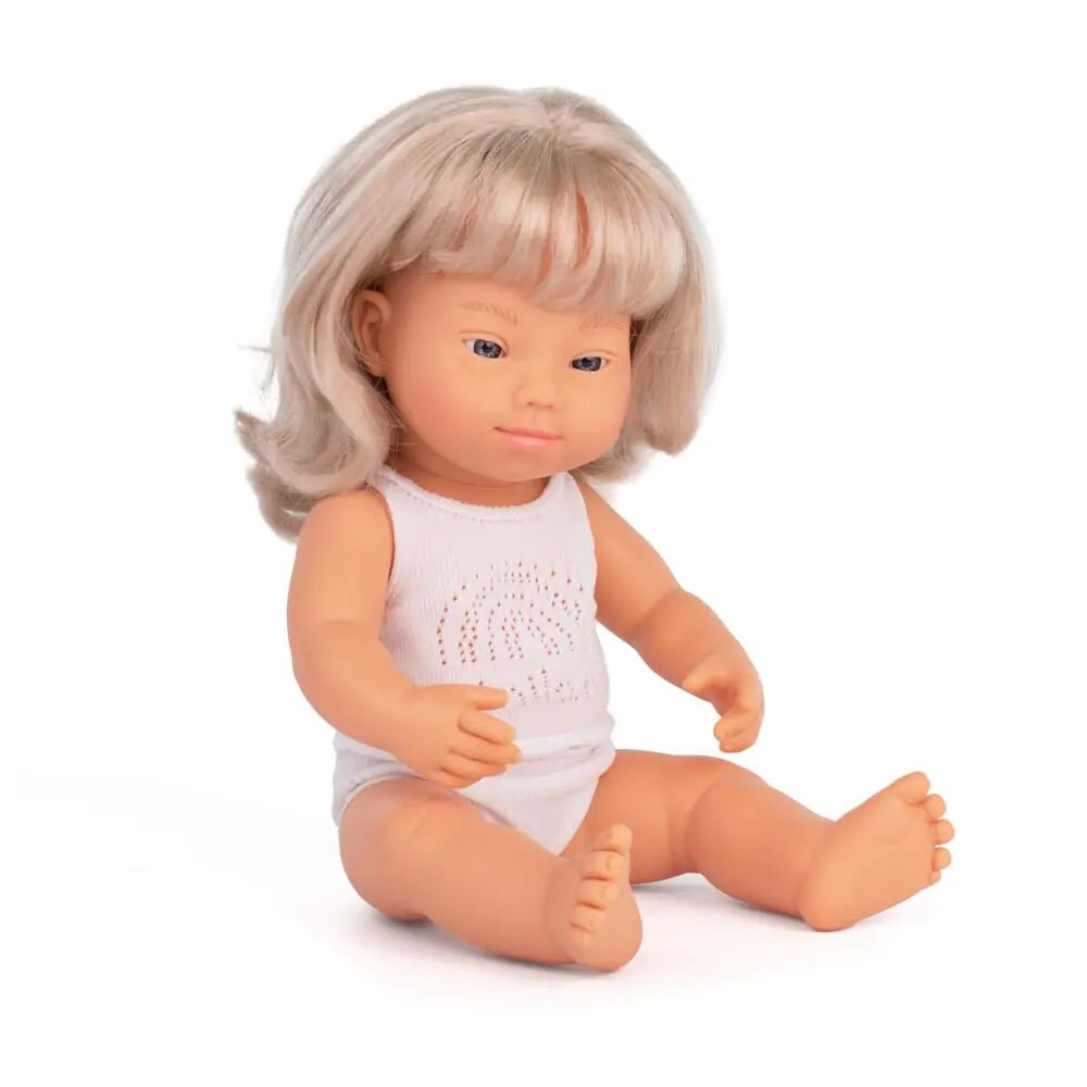 Miniland: Baby Girl (C) w/Down Syndrome - 38cm - Acorn & Pip_Miniland
