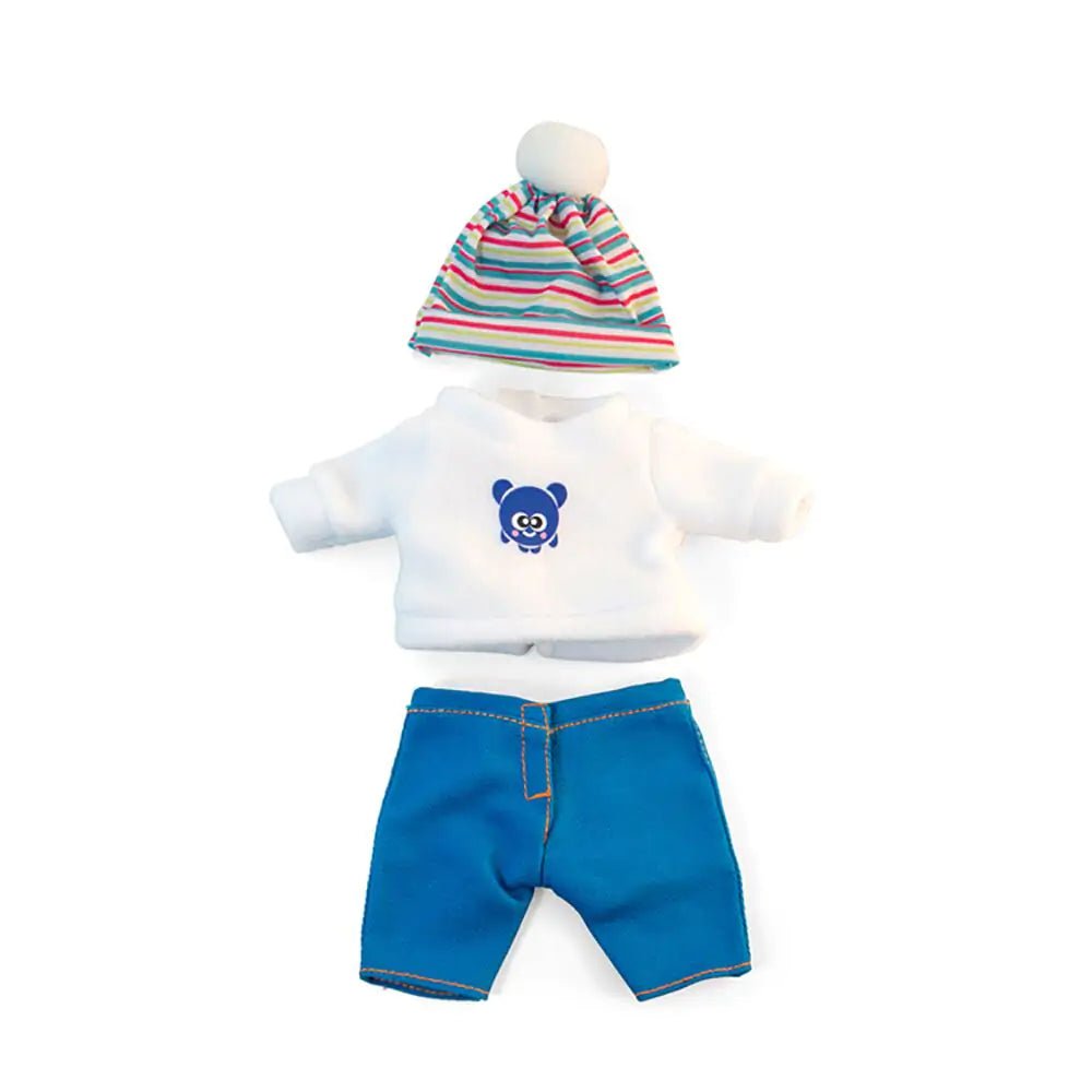 Miniland: Cold Weather Sweatshirt Set - Dolls Clothes 21cm - Acorn & Pip_Miniland