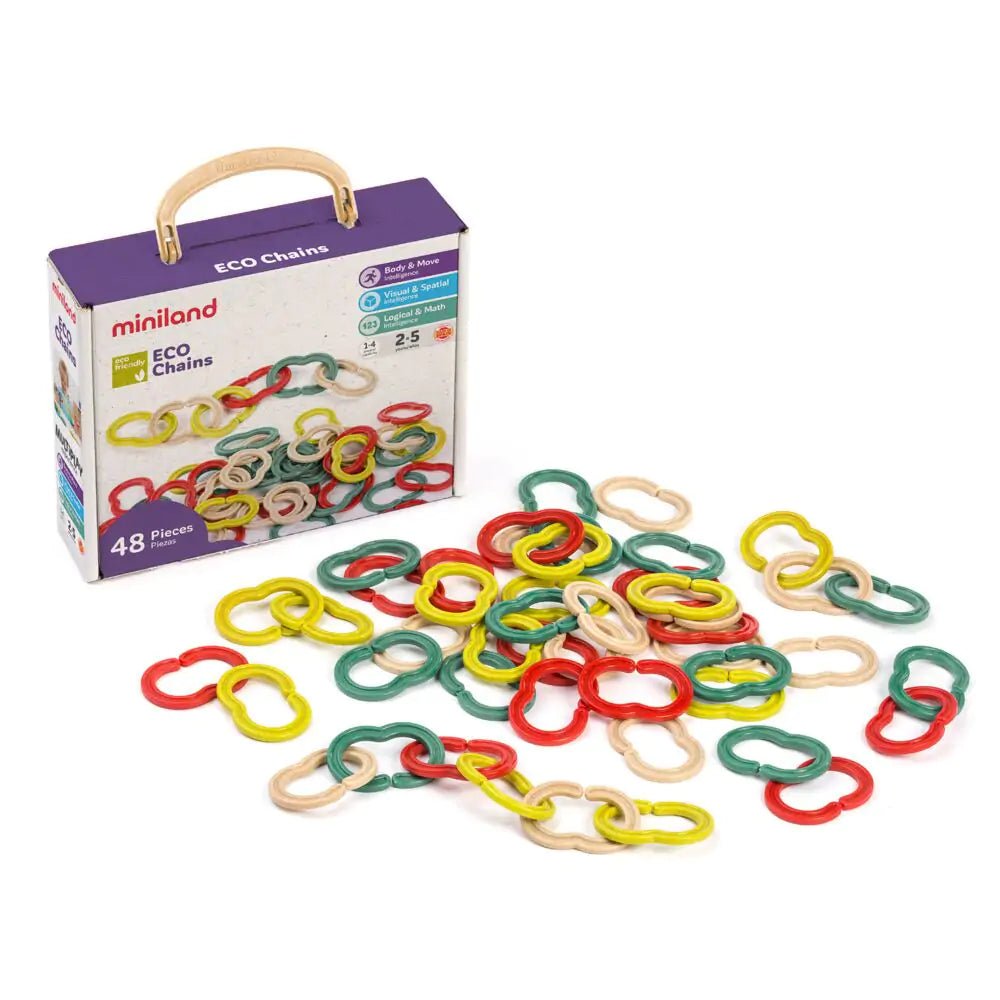 Miniland: Eco Chains Toy - Acorn & Pip_Miniland