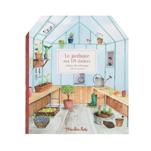 Moulin Roty: Gardener Colouring & Sticker Book - Acorn & Pip_Moulin Roty