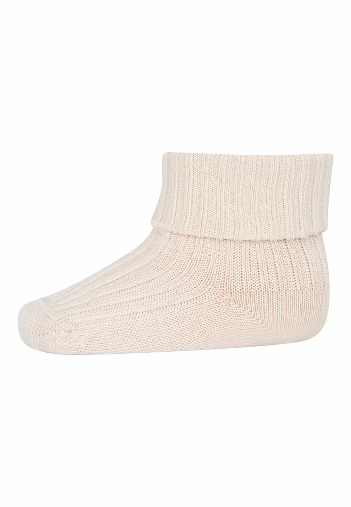 MP Denmark: Cotton Rib Baby Socks - Cream - Acorn & Pip_MP Denmark