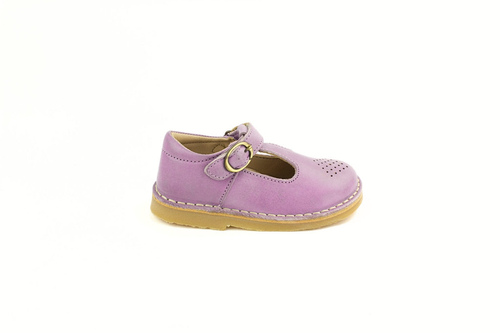 Petasil: Dalila Classic T-Bar Girls Shoes - Lilac - Acorn & Pip_Petasil
