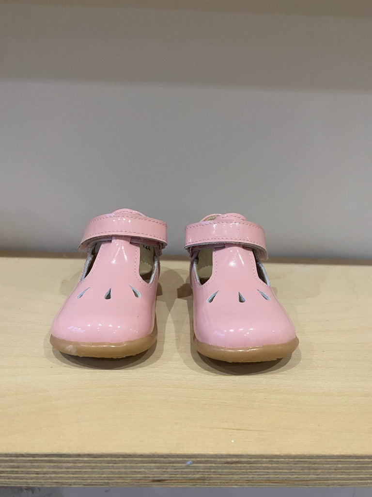 Petasil: Tia Patent T-Bar Girls Shoes - Baby Pink - Acorn & Pip_Petasil