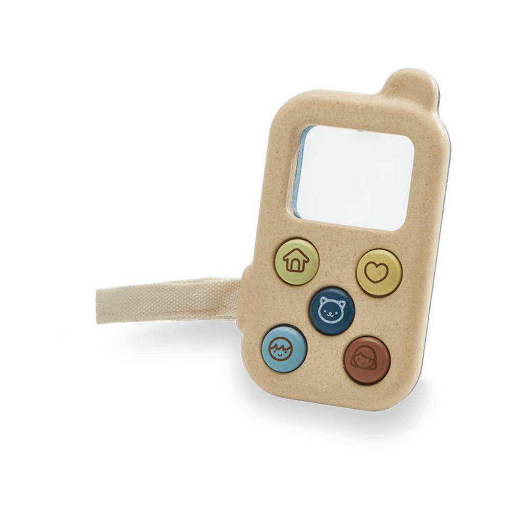 Plan Toys: My First Wooden Phone Toy (Orchard Collection) - Acorn & Pip_Plan Toys