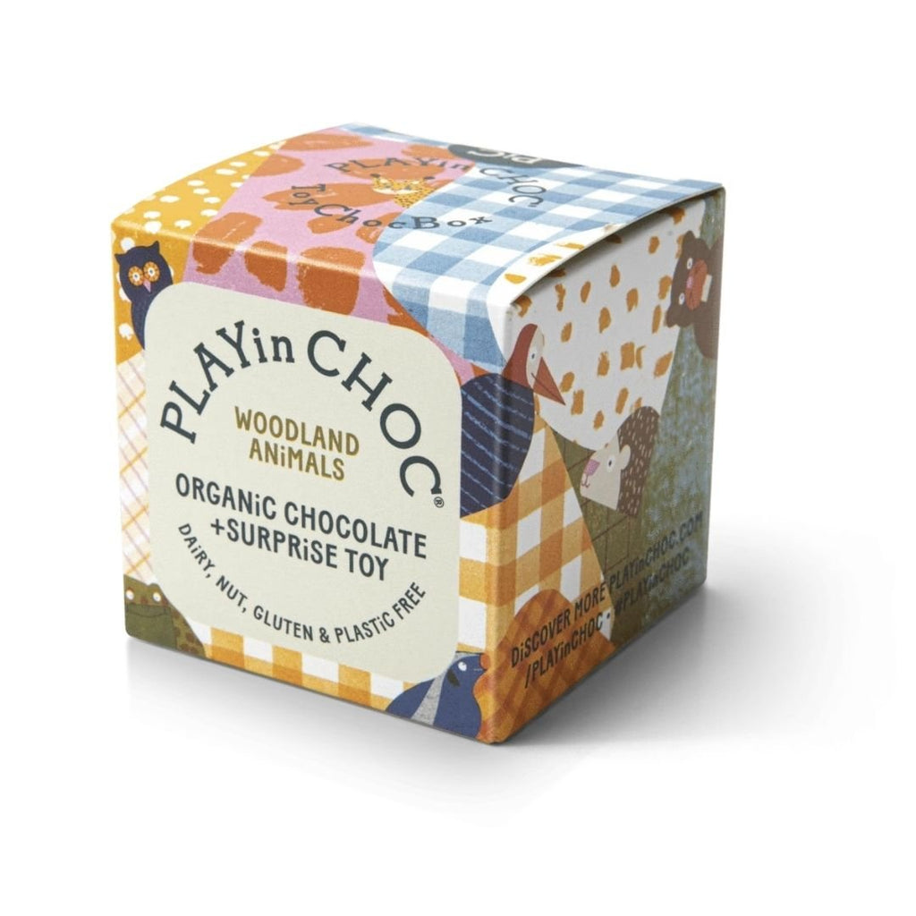 Play In Choc: Organic Chocolate & Surprise Toy - Woodland Animals - Acorn & Pip_Play In Choc