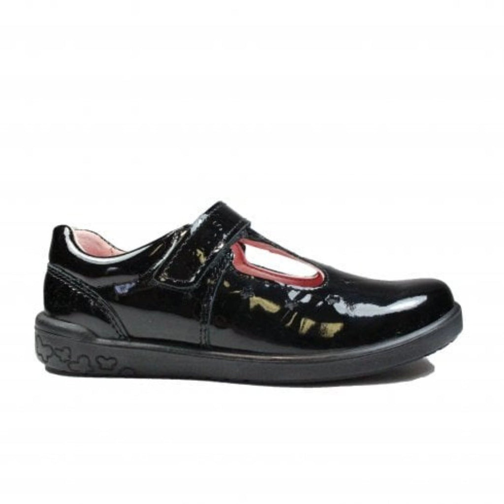 Ricosta: Scarlett T-Bar School Shoes - Black Patent - Acorn & Pip_Ricosta