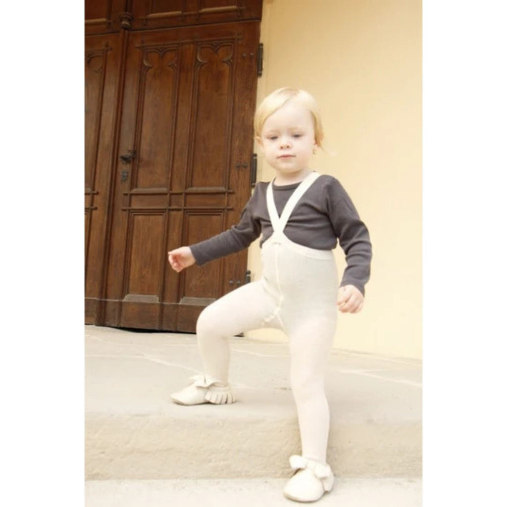 Silly Silas: Footed Tights - Cream Blend - Acorn & Pip_Silly Silas