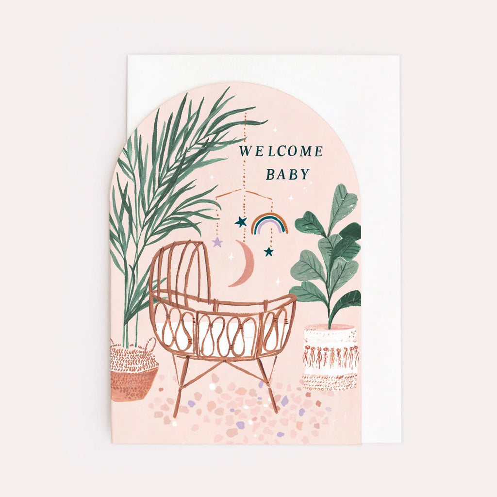 Sister Paper Co: Welcome Baby Card - Acorn & Pip_Sister Paper Co