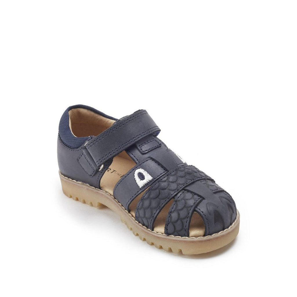 StartRite: Dino Park Sandals - Navy Leather - Acorn & Pip_Start Rite